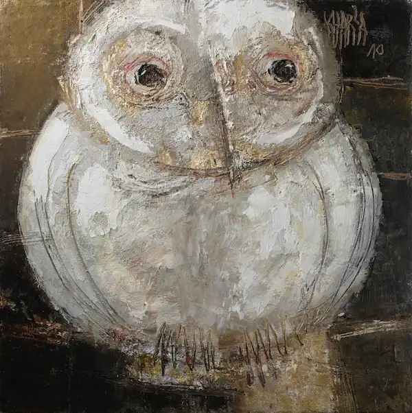 Le Veilleur de Nuit - peinture à l'huile de Kharla'M